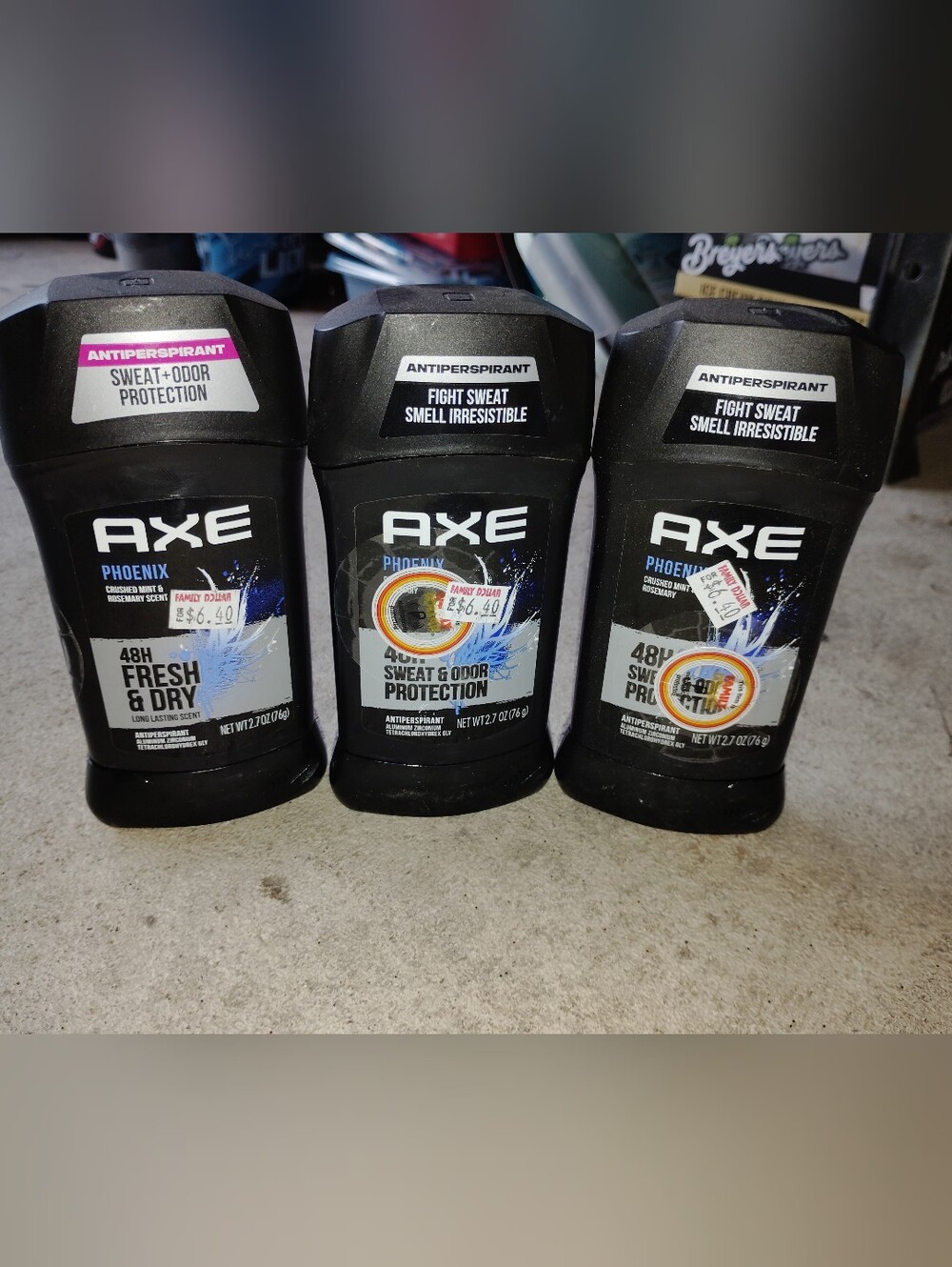 AXE Phoenix Antiperspirant Stick - Black - 48H Men's Deodorant Bundle New